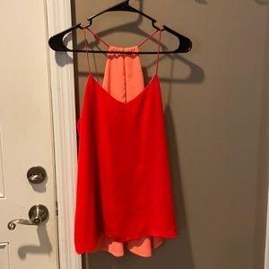 Medium Express red/peach reversible camisole